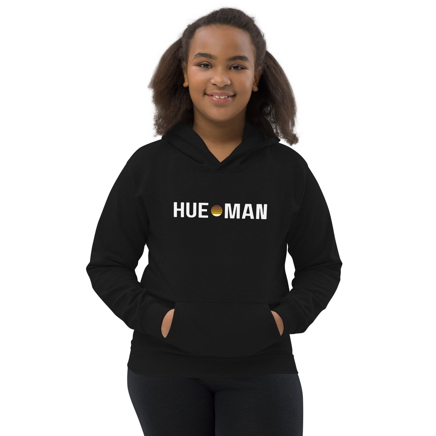 Kids HUEMAN Hoodie- Black